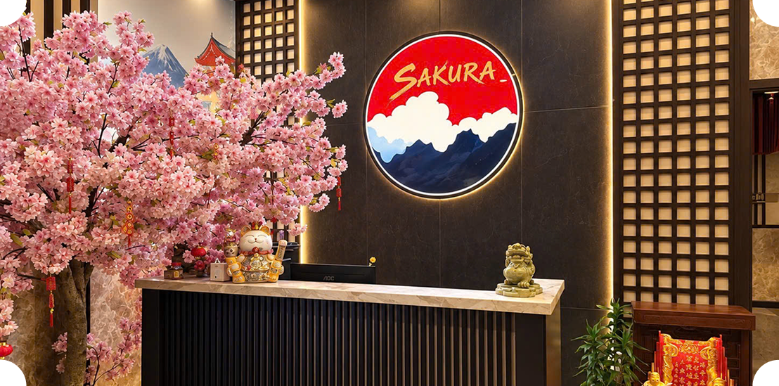 Reception area at Sakura Massage VIP Da Nang